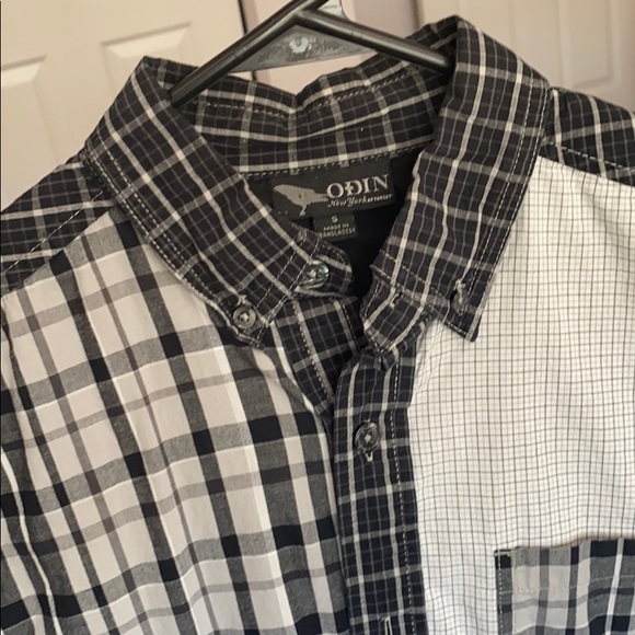90’s/80’s monochrome eclectic button up - Picture 3 of 4